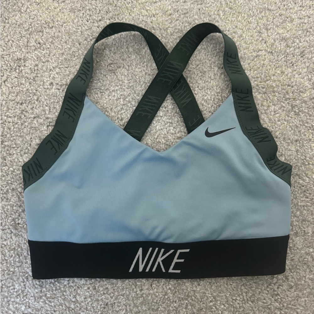 Nike Sports Bra Blue and Green Sz S